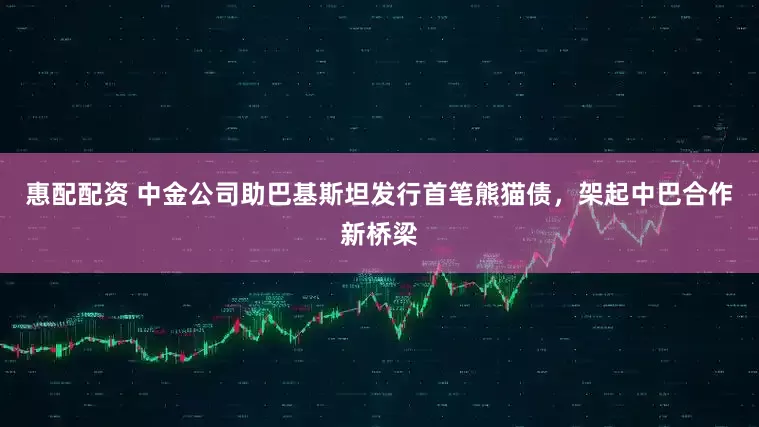 惠配配资 中金公司助巴基斯坦发行首笔熊猫债，架起中巴合作新桥梁